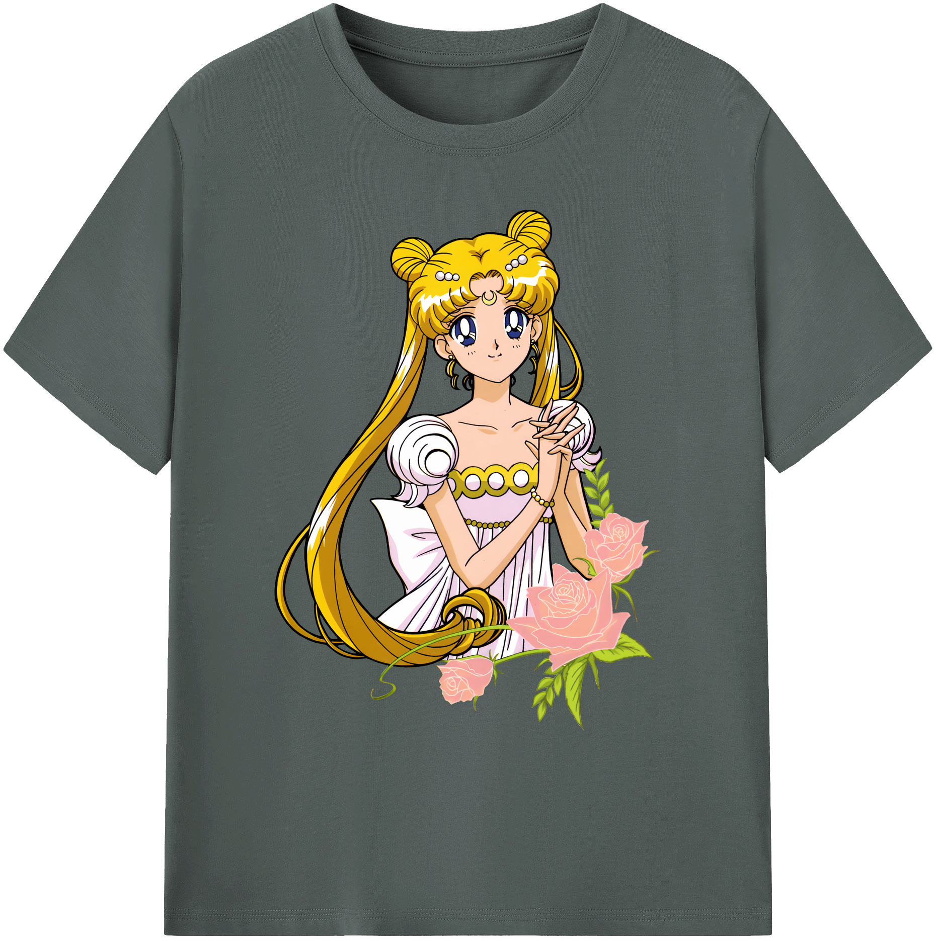 （画像用） 美少女戦士セーラームーン 愛野 美奈子 あいの みなこ Sailor Moon Aino Minako 綿100％ メンズ半袖Tシャツ｜肌触りやわらか＆通気性